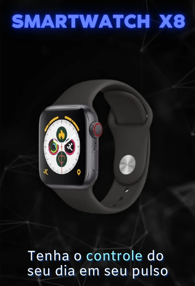 Relógio Smartwatch X8 Digital Bluetooth Masculino E Feminino Com Monitor De Saúde Cor:rosa. Relógio Smartwatch X8 Digital Bluetooth Masculino E Feminino Com Monitor De Saúde Cor:rosa.