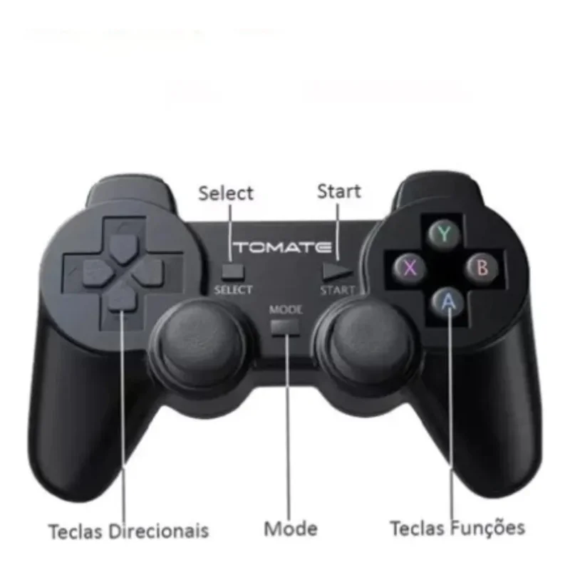 Controle Joystick Sem Fio Tomate May-004A - Preto