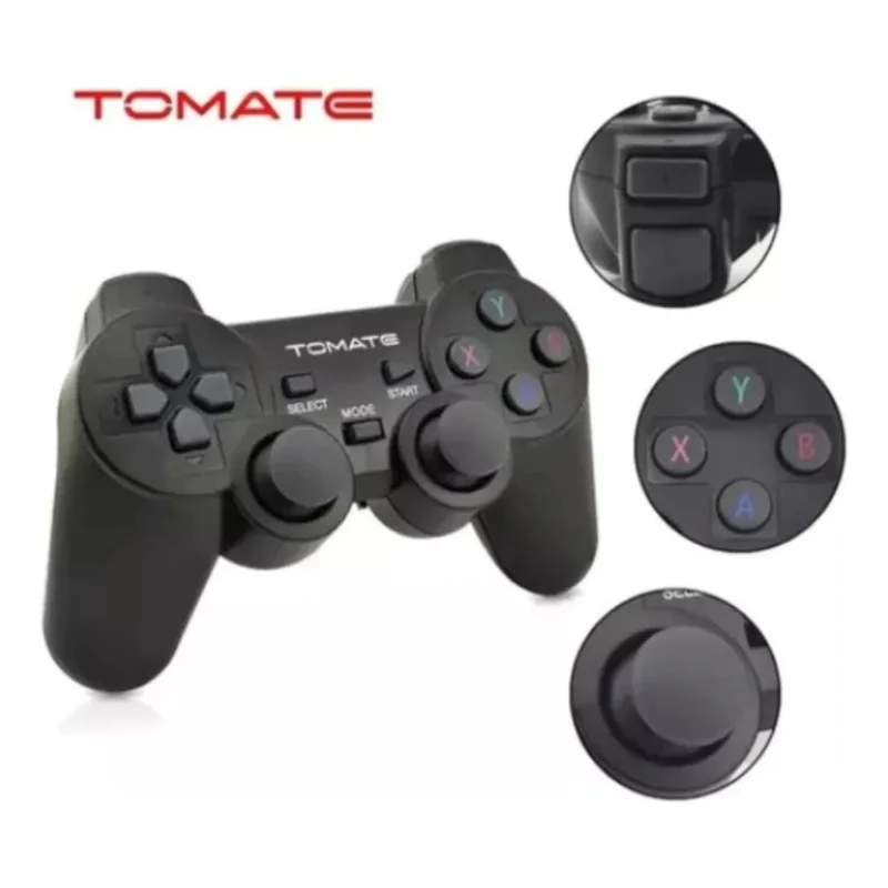 Controle Joystick Sem Fio Tomate May-004A - Preto