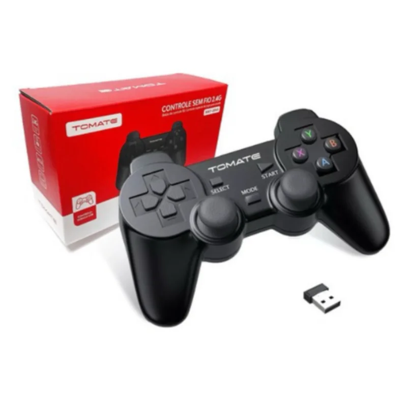 Controle Joystick Sem Fio Tomate May-004A - Preto