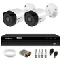 Kit 2 Câmeras Intelbras Vhd 3130 B Hd 720p Visão Noturna 30m Ip67 + Dvr Intelbras Mhdx 1204 4 Canais