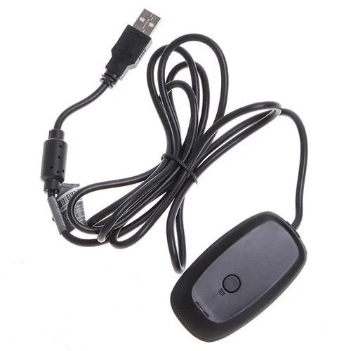 Receiver Receptor Para Controle Wireless XBOX 360 Para Computador PC Preto