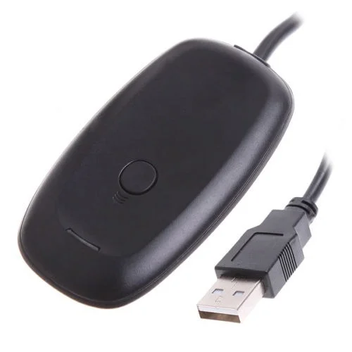 Receiver Receptor Para Controle Wireless XBOX 360 Para Computador PC Preto