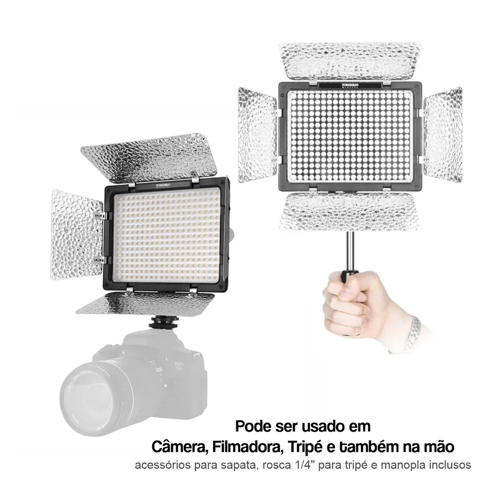Iluminador LED Yongnuo Yn300 Iii 5600k Foto Vídeo Estúdio