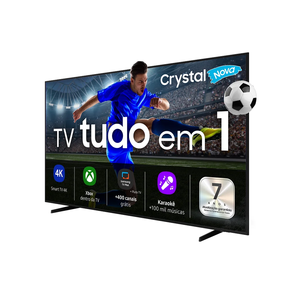 Samsung Smart TV 65" Crystal UHD 4K U8600F 2025, Xbox Cloud Gaming, Canais Gratuitos, Alexa