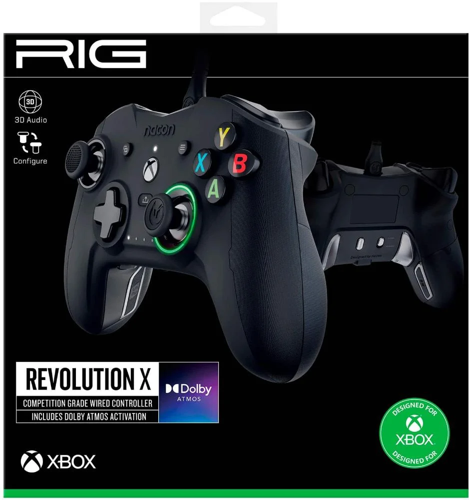 Rig - Controle Bluetooth De Viode Game Nacon Revolution X Para XBOX Series X|s, XBOX One E WINDOWS 10/11 - Preto-50-1149-01 Rig - Controle Bluetooth De Viode Game Nacon Revolution X Para XBOX Series X|s, XBOX One E WINDOWS 10/11 - Preto-50-1149-01