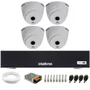 Kit 4 Câmeras Intelbras Vhl 1120 D Hdcvi Lite Hd 720p Visão Noturna 20m + Dvr Mhdx 1104-c 4 Canais