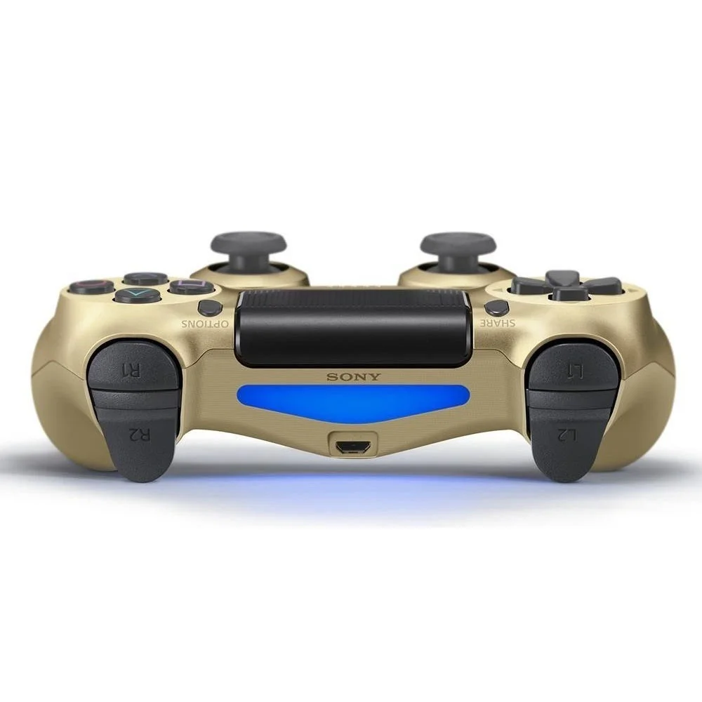 Controle Compatípavel Com Ps4 Dualshock 4 Joystick Sem Fio Bluetooth Dourado Controle Compatípavel Com Ps4 Dualshock 4 Joystick Sem Fio Bluetooth Dourado