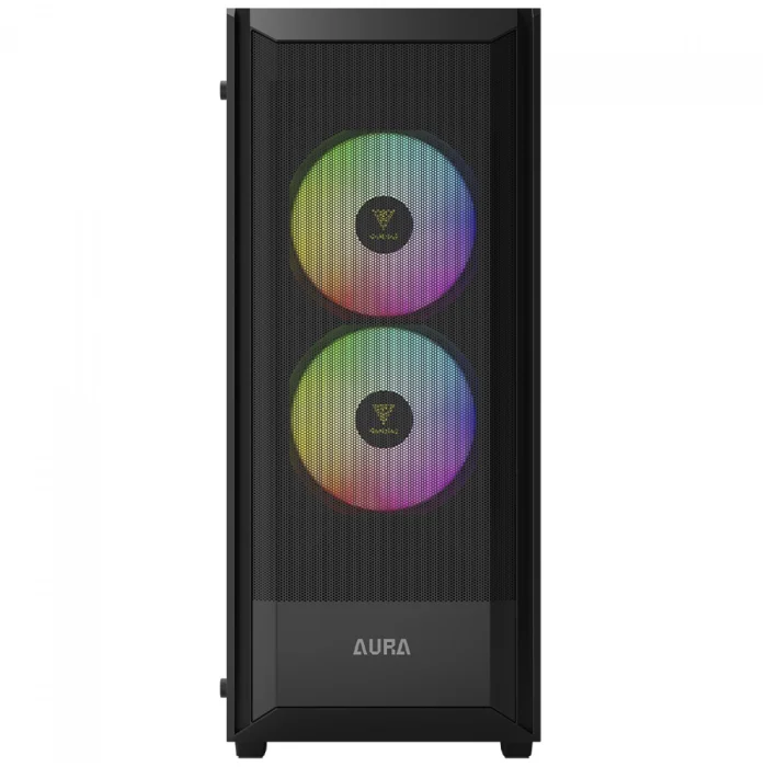 Gabinete Gamer Gamdias Aura Gc6 Elite ARGB, Mid-tower, Vidro Temp, 3 Fans, Black - Aura Gc6 Elite ARGB