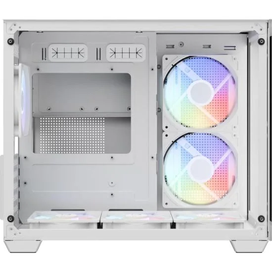 Gabinete Gamer Aerocool Dryft Branco Com 6 Fans ARGB Lateral Vidro [f002]