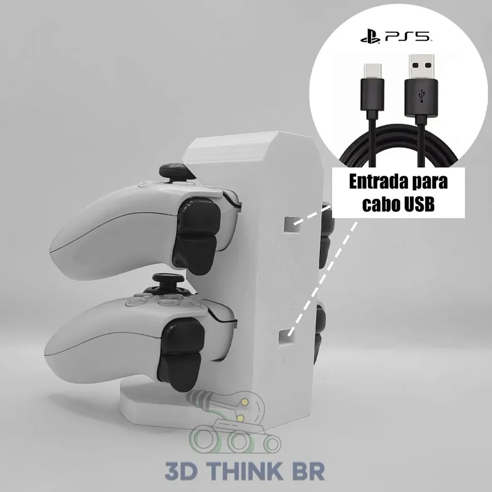 Suporte De Controle Ps5 Vertical - Azul Tiffany