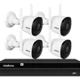 Kit 4 Câmeras Wifi Im5 1080p + Nvr 4 Canais Intelbras