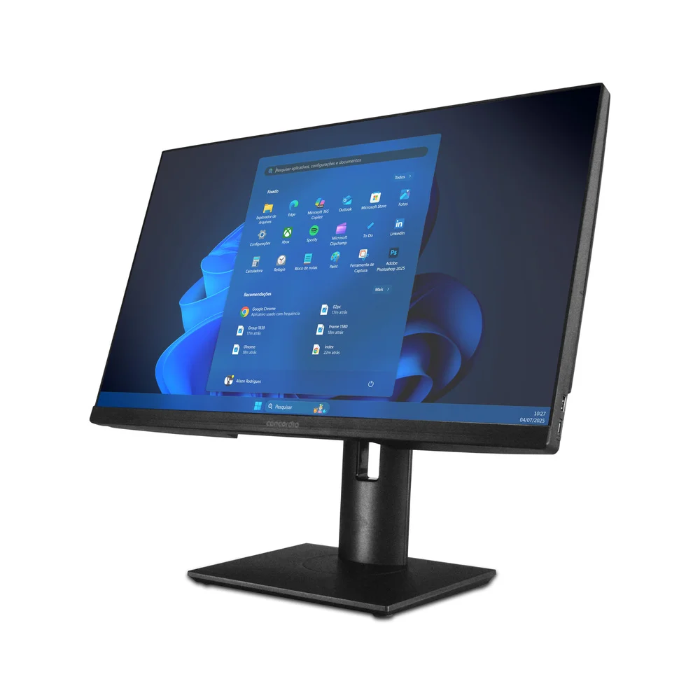 "Computador All In One Concórdia Core i5 10400t 8GB Ddr4  SSD 240GB 23.8"" Full Hd  Webcam Wifi Freedos" - view 5