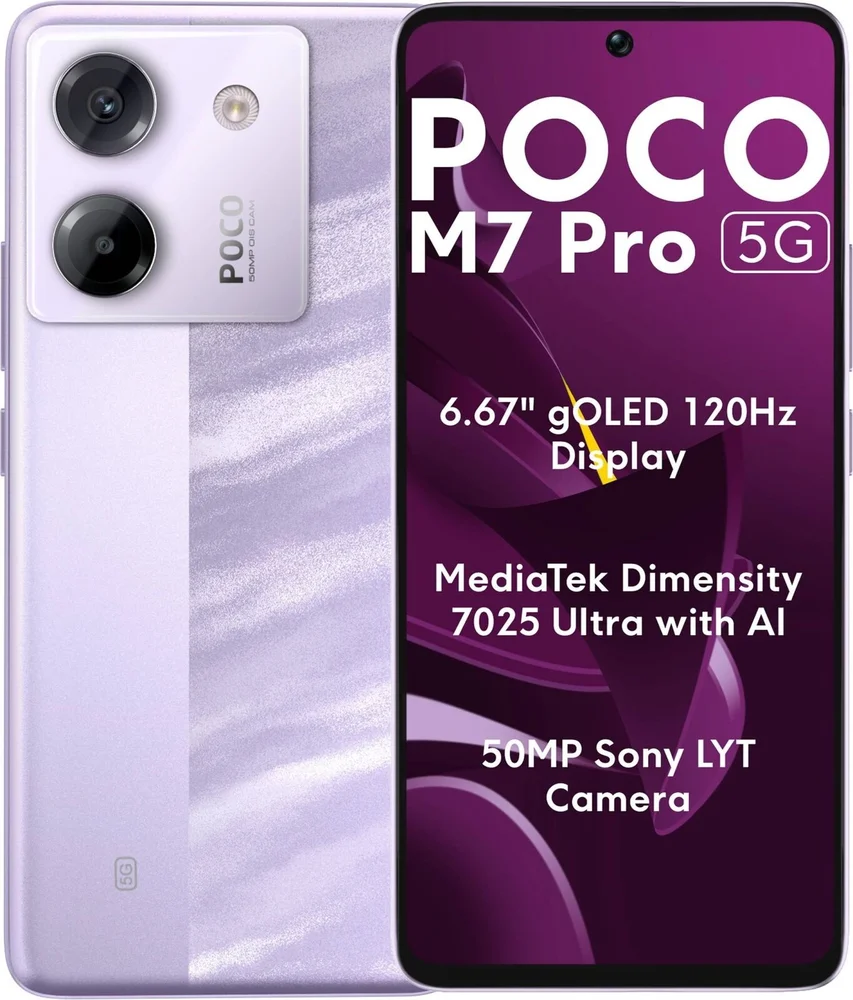 Smartphone Xiaomi Poco M7 Pro 5g Nfc Dual Sim De 256gb 12GB Ram De 6.67" 50+2mp 20mp - Roxo (global)