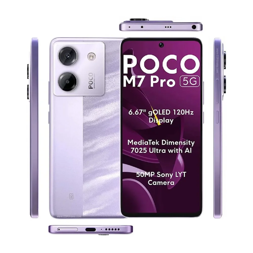 Smartphone Xiaomi Poco M7 Pro 5g Nfc Dual Sim De 256gb 12GB Ram De 6.67" 50+2mp 20mp - Roxo (global)