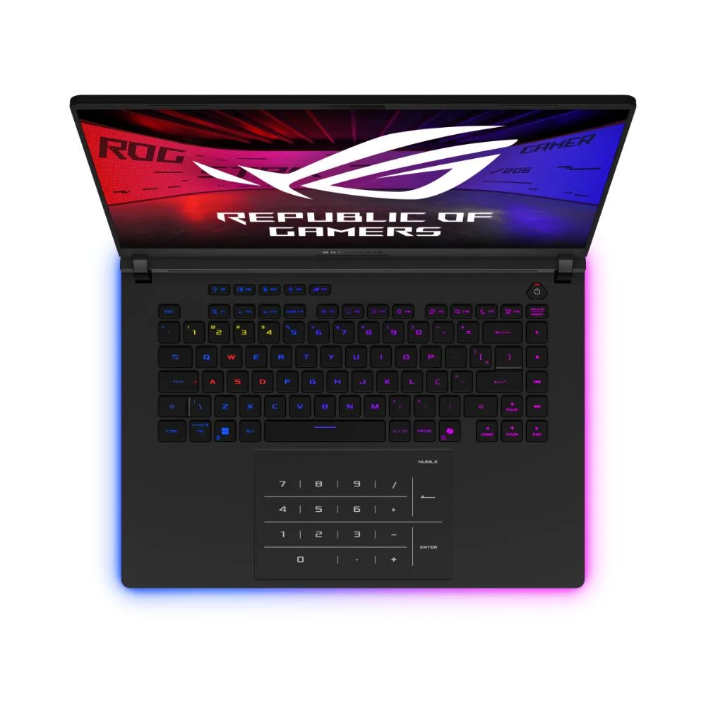 Notebook Gamer Rog Strix Scar G16 G635lr Nvidia RTX5070 Ti Intel Core Ultra 9 275hx 32gb Ram 1TB SSD WINDOWS 11 Tela 16"" 240hz Fhd Black - Rw014w - view 5