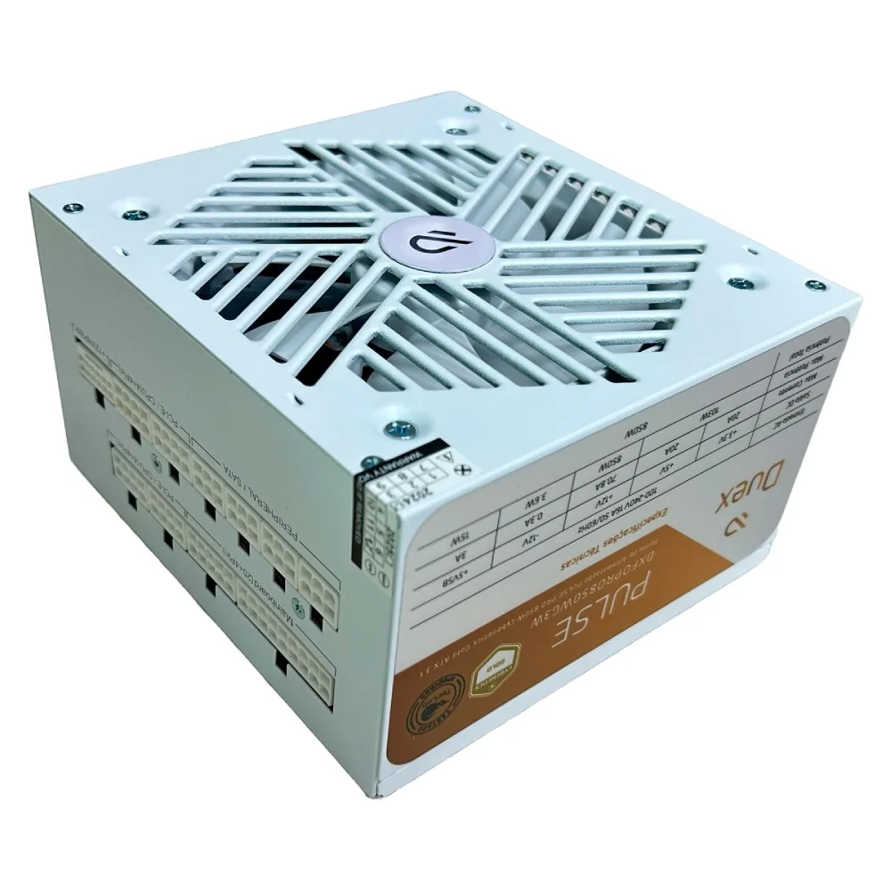 Fonte De Alimentação Duex Multi White 850w Cybenetics Gold Teclab Pfc Ativo Full Modular - Dxfopro850wg3w Fonte De Alimentação Duex Multi White 850w Cybenetics Gold Teclab Pfc Ativo Full Modular - Dxfopro850wg3w