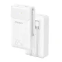 Power Bank 20000mah Pisen 2 In 1 Cabo Usb C/ios Branca