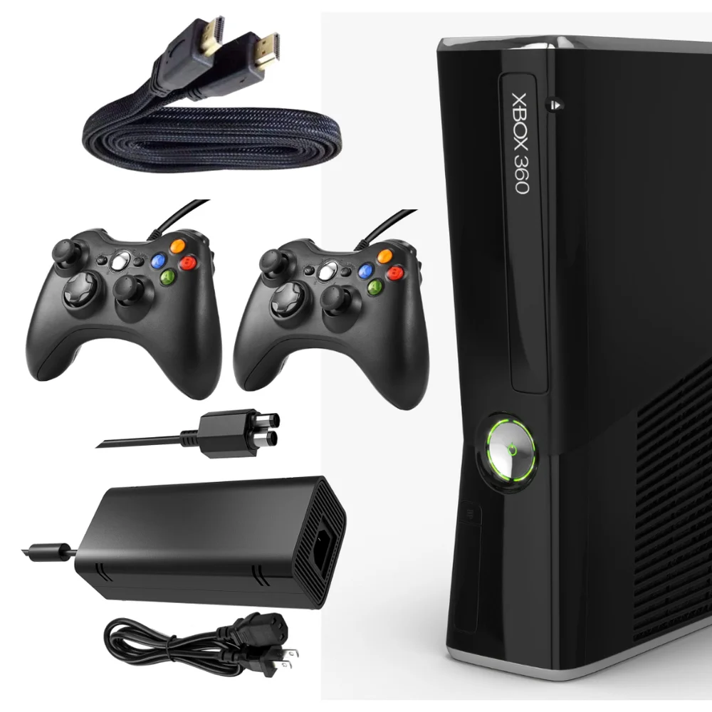 Console 360 120GB Standard Cor Matte Black + 2 Controles Console 360 120GB Standard Cor Matte Black + 2 Controles