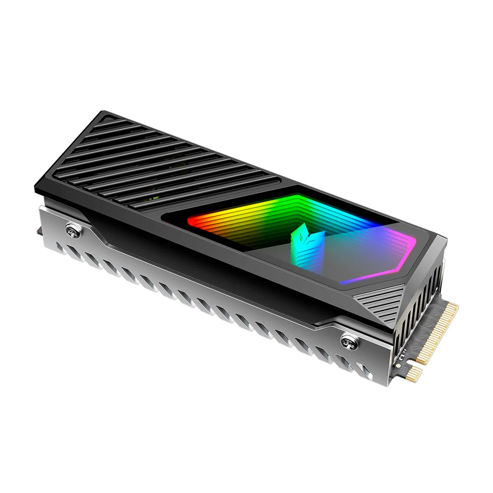 Dissipador de Calor para SSD Nvme, M.2 (2280), Com Ventilador, LED Infinito ARGB 5v 3 Pinos, Alumínio, Coolmoon CM-M2F Dissipador de Calor para SSD Nvme, M.2 (2280), Com Ventilador, LED Infinito ARGB 5v 3 Pinos, Alumínio, Coolmoon CM-M2F