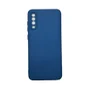 Capa Samsung A70  Silicone Aveludada Protege Câmera Colorida Capinha Anti Impacto A70:azul Escuro