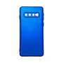 Capa Samsung S10 Silicone Aveludada Protege Câmera Colorida Capinha Anti Impacto S10:azul Metálico