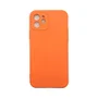 Capa Iphone 12 Silicone Aveludada Protege Câmera Colorida Capinha Anti Impacto Iphone 12:laranja