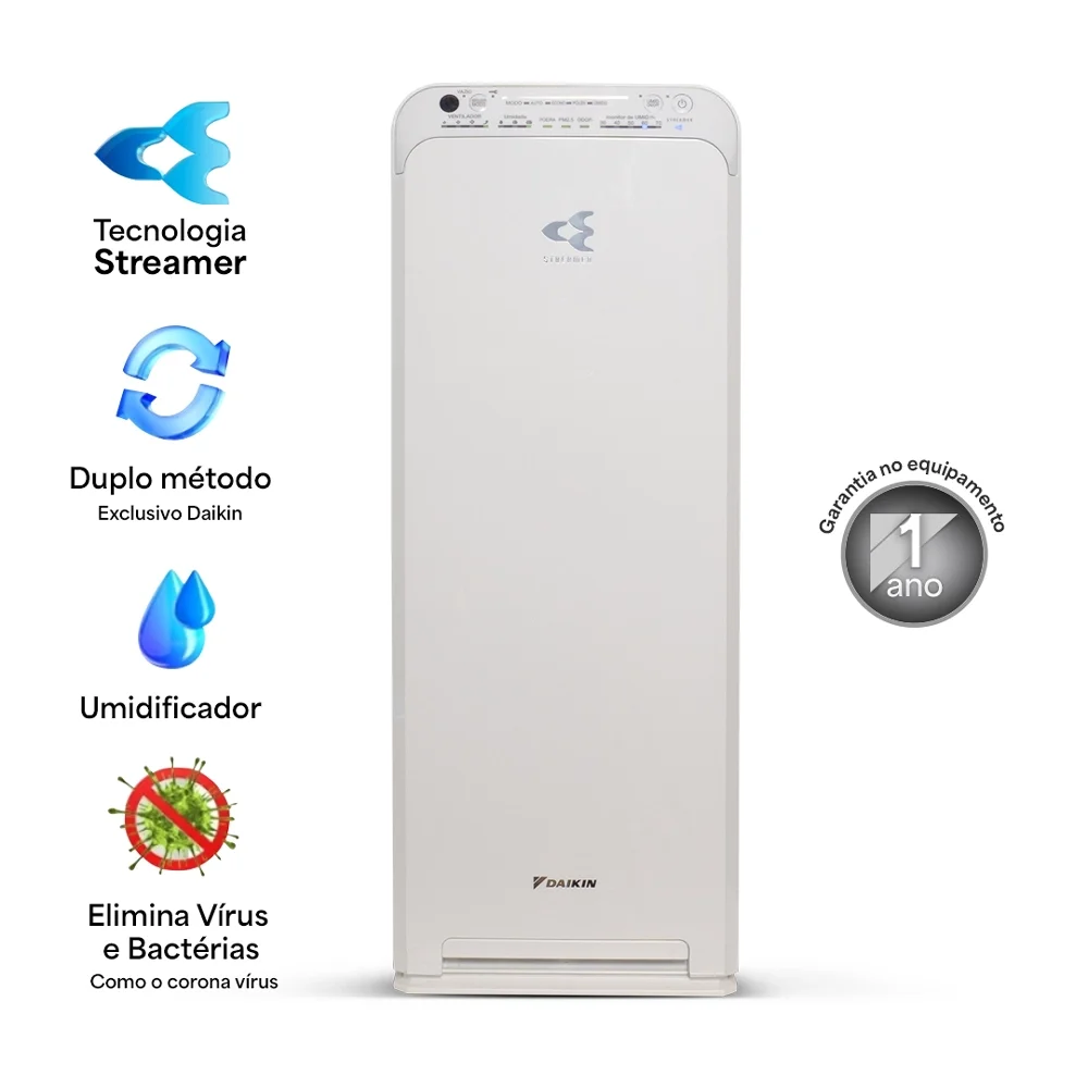 DAIKIN　MCK55UY-W Purificador e Umidificador Daikin MCK55 127V HEPA