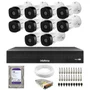 Kit 10 Câmeras Intelbras Vhd 1230 B G8 Full Hd Visão Noturna 30m Ip67 + Dvr Mhdx 1116-c + Hd 1TB