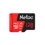 Cartão De Memória Netac P500 Extreme Pro 128GB Micro Sdxc C/ Adaptador - Nt02p500pro-128g-r