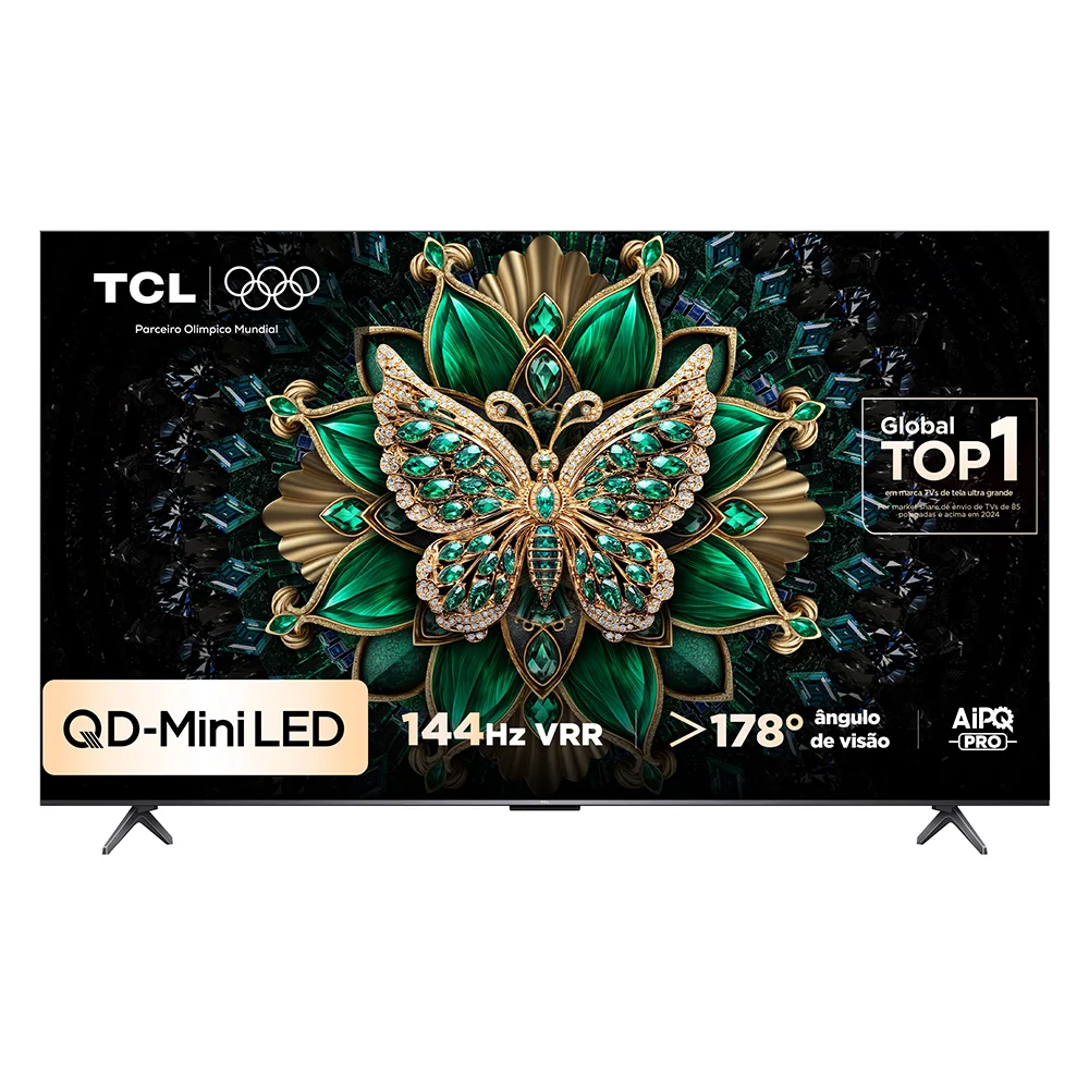 Smart TV TCL 65 Polegadas QLED Mini LED 4K C6K WiFi Bluetooth Google TV 4 HDMI 144Hz HDR10+ 65C6K - view 2