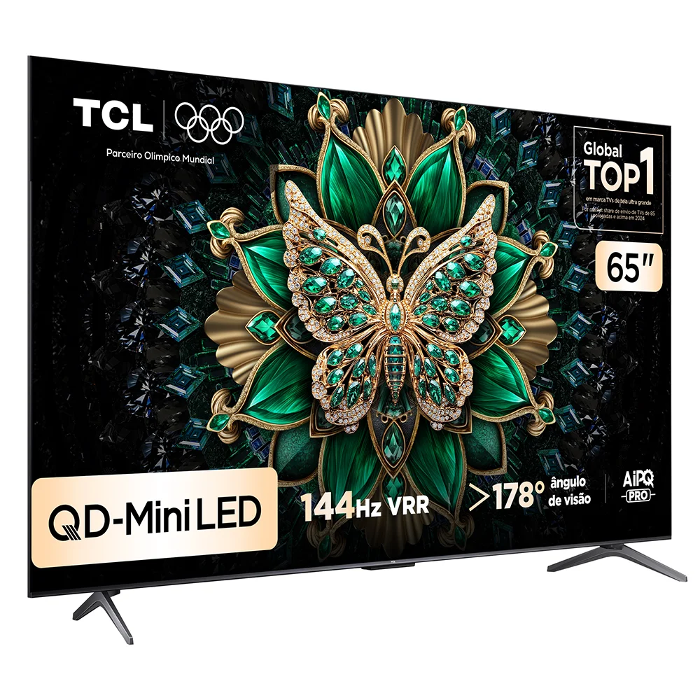 Smart TV TCL 65 Polegadas QLED Mini LED 4K C6K WiFi Bluetooth Google TV 4 HDMI 144Hz HDR10+ 65C6K - view 5