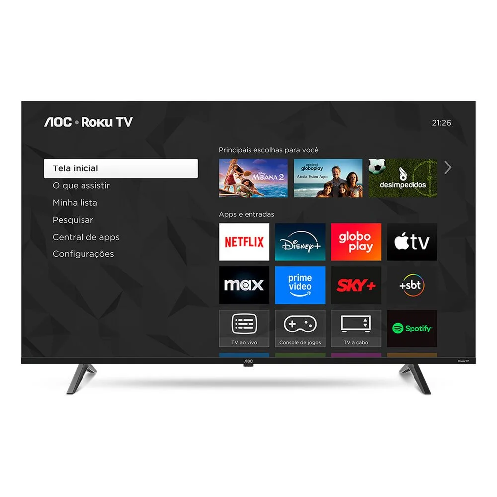 Smart Tv Aoc 50 "", DLED, 4k, Roku Tv - 50u7045/78g - view 2