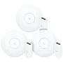 3 U6 Pro Ubiquiti Com 3 Fontes 48v 15w | 3 Roteadores Wifi 6 Access Point 5.3 Gbps + 3 Injetores Poe