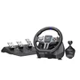 Kit Volante Gamer Pxn V9 Gen2 Com Pedais Câmbio Manual  900° Vibração Compatível PC