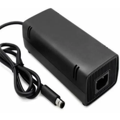 Fonte De Alimentação Ac Bivolt Compatível Com XBOX 360-e Super Slim 1 Pino + Cabo De Energia