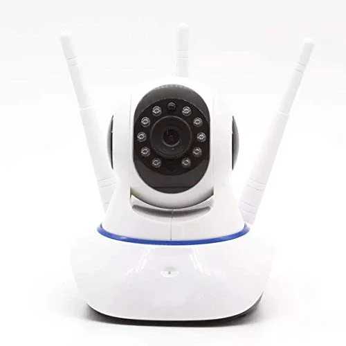 Câmera Ip 3 Antenas Wifi Wireless 3ª Geração Visão Noturna