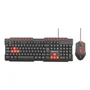 Kit Teclado E Mouse Gamer C3tech Usb Abnt2 1200 Dpi - Preto E Vermelho