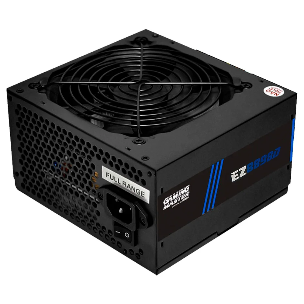Fonte Gamer K-kmex 850w Real, Ez8898d, 80 Plus Bronze, Pfc Ativo, Full Modular, C/ Cabo, Silenciosa, Bivolt Automático - Ez8898d8503cb2x