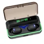 Earphone Bluetooth Preto Com Carregador Portátil E Display Controle Touch