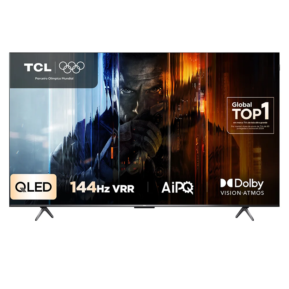 Smart TV TCL 55 Polegadas QLED 4K P8K WiFi Bluetooth Google TV 144Hz HDR10+ Dolby Atmos Vision 55P8K - view 3