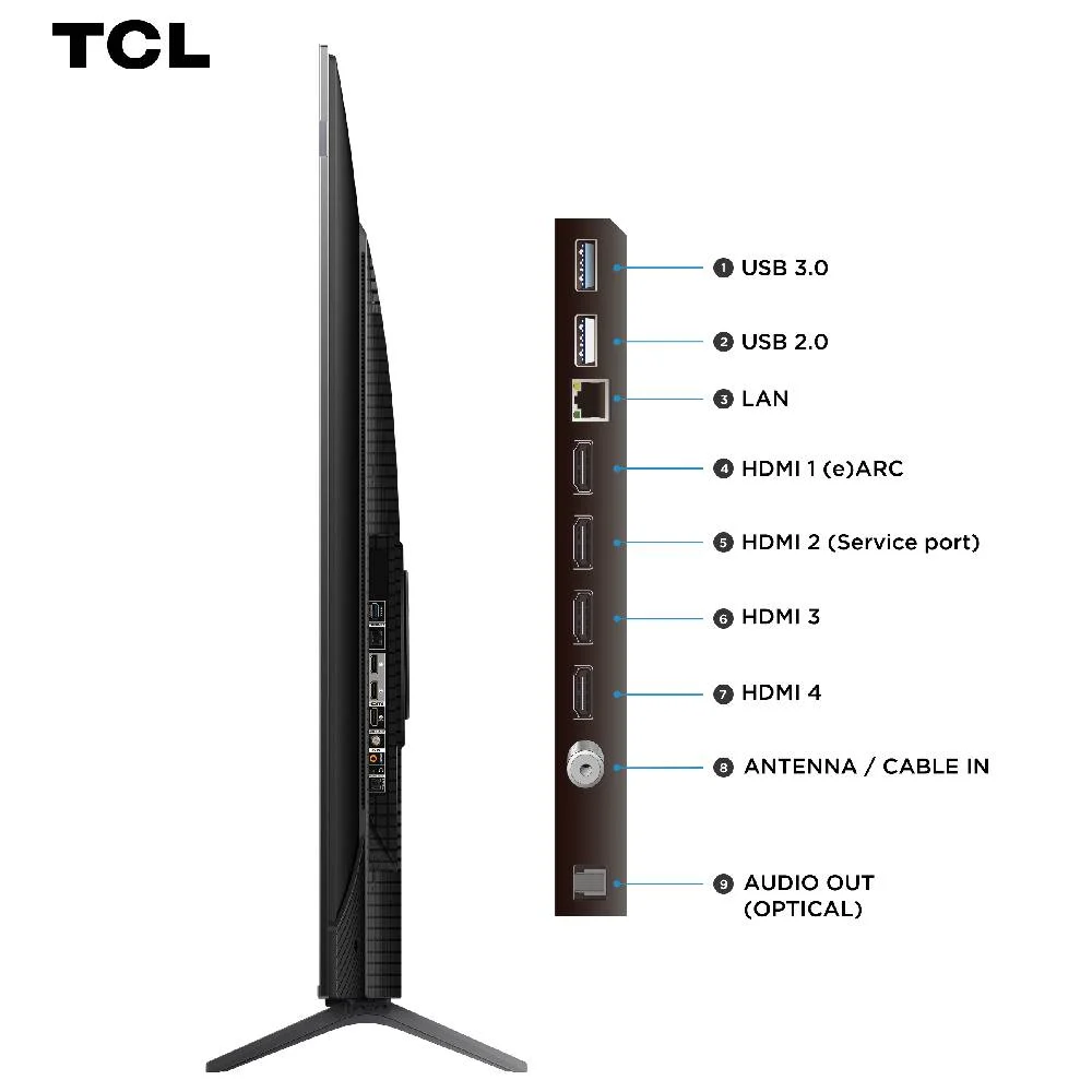 Smart TV TCL 55 Polegadas QLED 4K P8K WiFi Bluetooth Google TV 144Hz HDR10+ Dolby Atmos Vision 55P8K - view 4