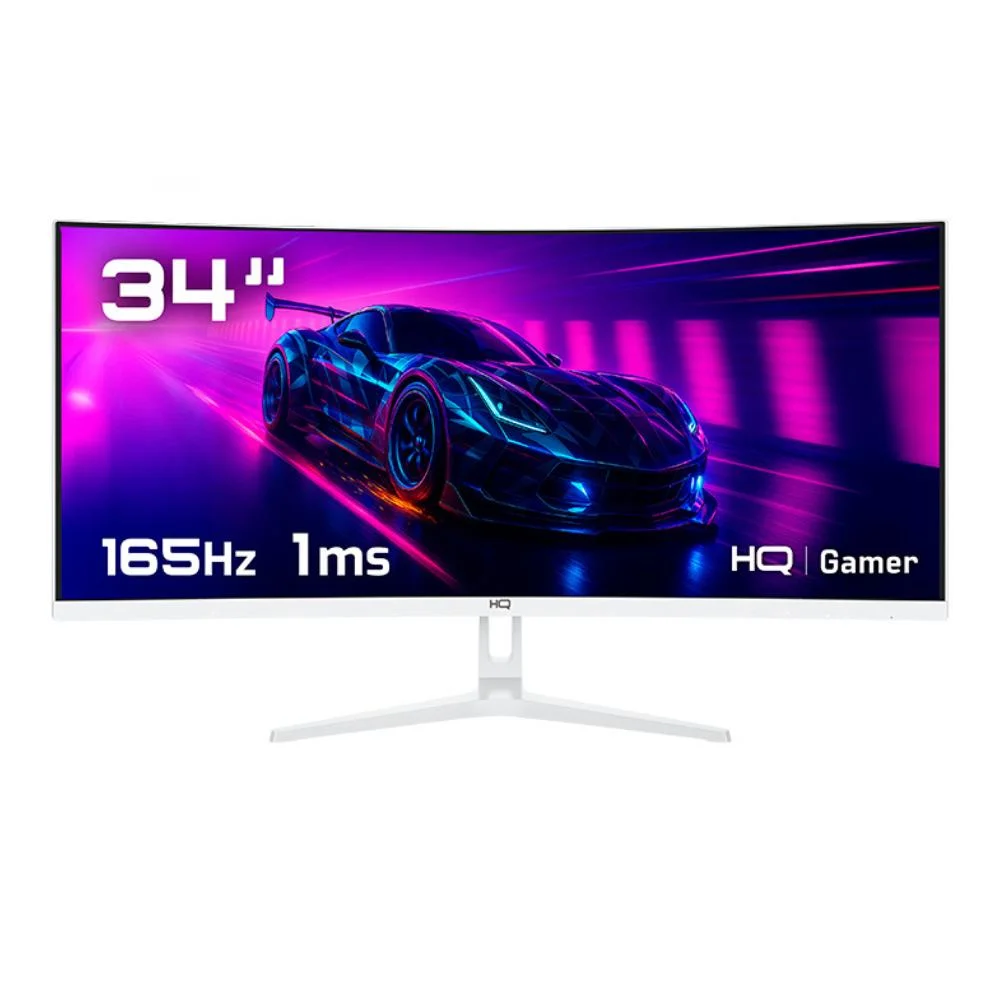 Monitor Gamer 34quot Curvo Branco 1ms 165hz