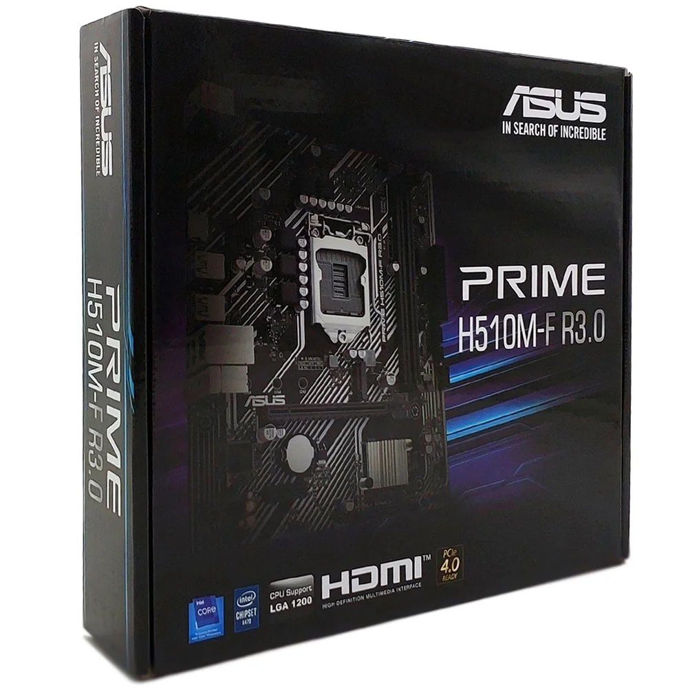 Placa-mãe Asus Prime H510m-f, 64 Gb, Soquete LGA 1200, Matx, Ddr4 Placa-mãe Asus Prime H510m-f, 64 Gb, Soquete LGA 1200, Matx, Ddr4