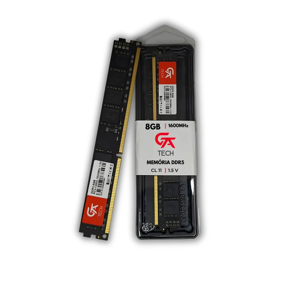 Memória Ram 8GB Gta Tech Ddr3 1600mhz Cl11 1.5v Memória Ram 8GB Gta Tech Ddr3 1600mhz Cl11 1.5v