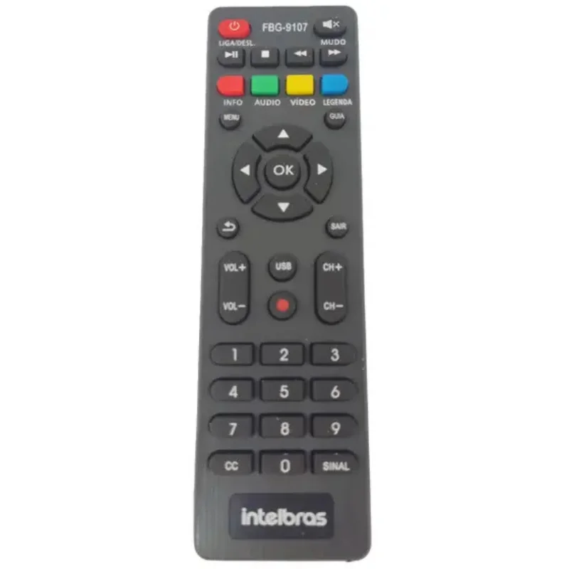 Controle Remoto Recep Compatível C/ Intelbras Modelo Fbg-9107