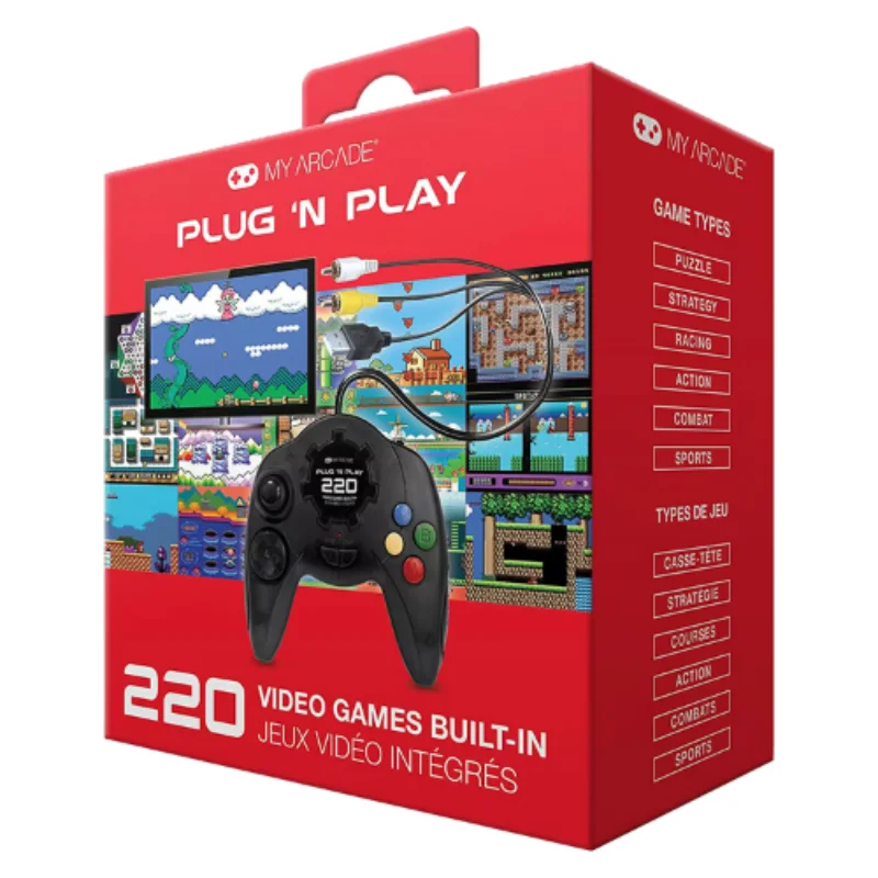 Console Dreamgear My Arcade Plug N' Play 220 Jogos Console Dreamgear My Arcade Plug N' Play 220 Jogos