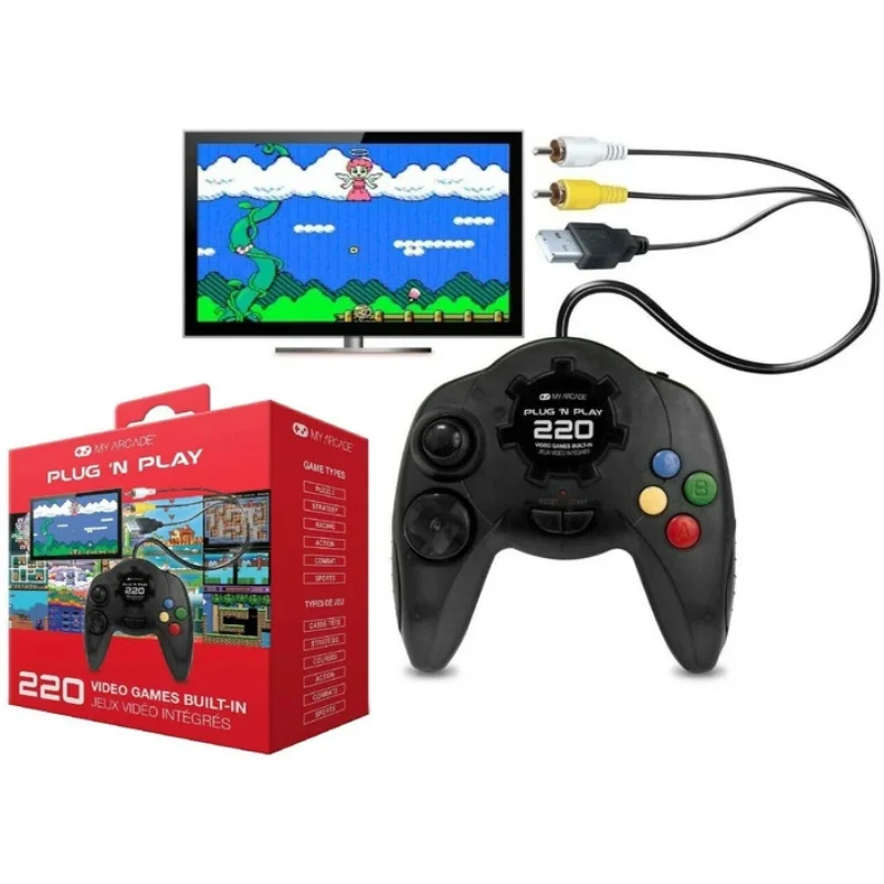 Console Dreamgear My Arcade Plug N' Play 220 Jogos Console Dreamgear My Arcade Plug N' Play 220 Jogos