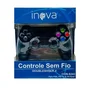 Controle Inova Doubleshock, Sem Fio Para Ps4, Ps Tv, Ps Preto
