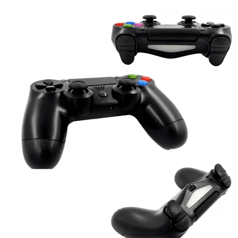 Controle Inova Doubleshock, Sem Fio Para Ps4, Ps Tv, Ps Preto